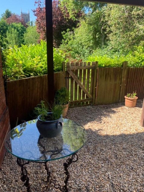 Top Studio Garden with Lincoln Catherdral in the background